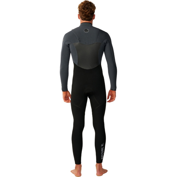 2026 Rip Curl Da Uomo Flashbomb 5/3mm Chest Zip Muta 17BMFS - Charcoal Grey
